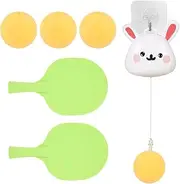 Table Tennis Trainer, Tennis Balls, Paddle Set, PingPong Self-Training Toy, Interactive Game, Table Tennis Toy for Door Frame Wall