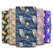 FLIP CASE FOR SAMSUNG GALAXY|BARN OWL OWLET NOCTURNAL BIRD BIRD PATTERN #A1
