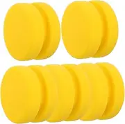 COMPUKAS 5pcs Car Polishing Sponge Kit Round Buffing Pads for Efficient Waxing Washing and Detailing Versatile Cleaning Sponges for Automotive Care