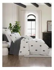 [Private Collection] Khari Quilt Cover Set in Charcoal