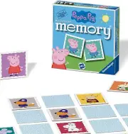 Ravensburger Peppa Pig Mini Memory Game - Matching Picture Snap Pairs Game For K