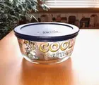 New Pyrex Mickey Mouse & Friends Cool Together Blue Lid 4 Cup Storage Container