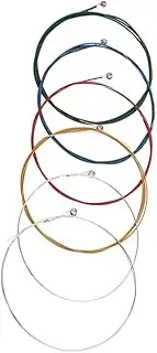 ibasenice Folk Guitar String Replacement Pack Acoustic Guitar Strings Set Comfortable Feel for Easy Tuning