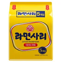 在飛比找momo購物網優惠-韓國不倒翁OTTOGI Q拉麵 純麵條(110公克x 5入)