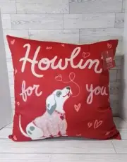 16 inches Valentine's Day Throw Pillow Howlin For You NWT