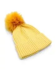 [Morgan & Taylor] Valentine Wool-Blend Beanie in Butter Yellow