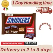SNICKERS Fun Size Chocolate Candy Bars, 18.71 oz Jumbo Bulk Candy Bag