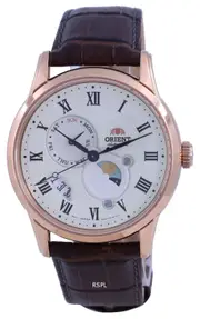 Orient Classic Sun & Moon Phase Day/Date Automatic RA-AK0007S10B 50M Mens Watch