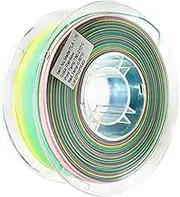 3D Printing Filament - PLA PRO Plus Spool | 3D Printer Filament Multicolour | Durable 1.75mm Rainbow Printing Material | Creative Accessory Bundle for Artistic Models Prototyping Crafts Design