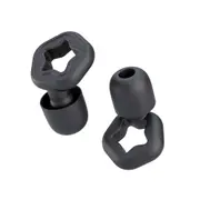 Silicone Ear Plugs for Sleeping, Washable and Reusable Noise Cancelling Reduction Earplugs for Swimming, Snoring, Working, Black