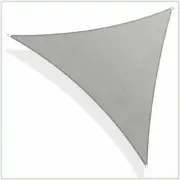 COLOURTREE Outdoor Patio Sun Shade Sail Screen Canopy 24-ftx24-ft Triangle Gray