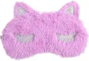 WEKADRIN Violet Plush Unicorn Eye Mask Lightweight Comfortable Sleep Blindfold for Travel Naps Work Breathable Soft Material for Eye Relaxation No Pressure Design