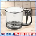 # Hand Crank Flour Sieve Plastic Flour Strainer Sugar Powder Sieve Cup for Bakin