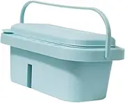 STARTIST Paint Brush Water Basin Painting Brush Washing Bucket Practical 3 in 1 Paint Brush Washer for Art Supplies Watercolor Drawing, Blue