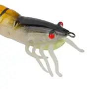 Reservoir and Pond Freshwater Squid Hook Soft Leg Shrimp Bait Wood Shrimp Bait