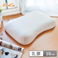在飛比找momo購物網優惠-【LooCa】買1送1 全波形天然乳膠舒眠枕頭