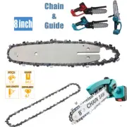 8 Inch 47 Drive Links 1/4".043" Chainsaw Guide Bar Chain Blade Saw Semi Chisel
