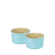 Chasseur La Cuisson Ramekin Set of 2 Duck Egg Blue 10 x 6 cm