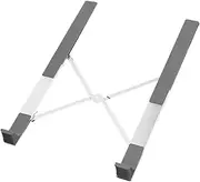 Aluminum Alloy Folding Bracket for Gold Notebook Adjustable Height for Neck Relief and Easy to Store Uniform Force, H-Shaped - White