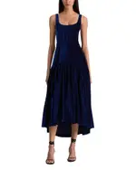 Alice and Olivia Diana Velvet Midi Dress