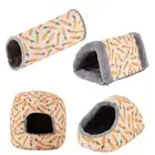 Ferrets House Rabbit Sleeping Bed Cage Accessories Hamster Plush Sleeping Bed