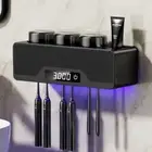 Wall-Mounted Toothbrush Holder, Automatic Toothpaste Dispenser Space Saving Toot