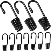 HOMSFOU 10pcs Bungee Cord Hooks Heavy Duty Elastic Strap Hook for Camping Travel Automotive Motorcycle Versatile Cargo Hanger for Luggage Binding Outdoor Use
