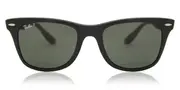 Ray-Ban RB4195F Wayfarer Liteforce Asian Fit Polarized 601S9A Men's Sunglasses Black Size 52