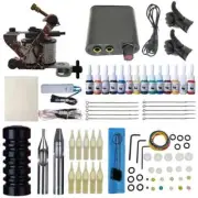 Complete Coil machine kit Power Supply Rotary Pen With Cartridge Needles Make-up