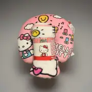Hello Kitty Travel Youth Pillow & Blanket New