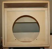 Rawcabs 1X12 empty pine amplifier combo cabinet for a Allen Accomplice chassis