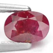 1.06 Ct. Beautiful Color Natural Unheated Red Ruby Gem WITH GLC CERTIFY