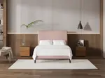 My Style Tapered Headboard & Slimline Base - Double / Rosewater / Slimline Base