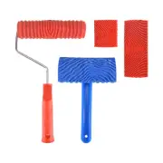 Wood Grain Tools, 4Pcs Wood Grain Roller Painting Tools Texture Pattern6280