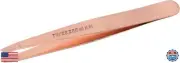 Tweezerman Stainless Steel Slant Tweezer - Eyebrow Tweezers for Women and Men