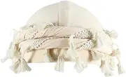[KDUPUP] Turban for Men Vintage Twist Head Wraps Satin Lined Halo Turban Head Scarf Lightweight Tassel Beanie Hats
