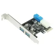 USB 3.0 2 Ports PCI Express Front Panel 4-Pin & 20 Pin With Control Card Adapter