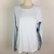 Columbia Light Blue Long Sleeve Omni Freeze Zero Athletic Knit Top NWT Large