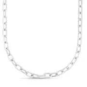 Sterling Silver Italian PAPERCLIP Cable Link Chain Necklace 18" 23grams 5.85MM