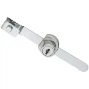 (20)-Steel Chrome Finish 4 1/2" Long Keyed Showcase Display Window Lock N185306
