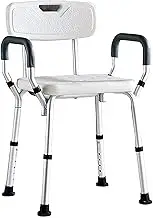 Stools,Shower Seat Shower Bench&Amp;Stool Shower Stool, Slip Shower Chair, with Armrests and Backrest Bath Chair, Height Adjustable 6 Shower Chair Apply to Elderly