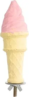 ERINGOGO Bird Parrot Perch Stand Ice Cream Shape Chewing for Parrots Engaging Bird Play Stand for Chewing Climbing Strengthens Beak Foot Muscles