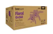Cranberry 2320 BeeSure Earloop ASTM Level 3 Face Masks Orchid Floral Lavender 50