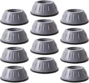 DOITOOL 12pcs Non-slip Mat Furniture Foot Pads Furniture Feet Pads Furniture Leg Pads Appliance Feet Pad Washer Anti Vibration Pads Washing Machine Feet Soft Rubber Stabilizer Shockproof