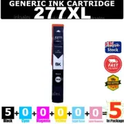 5x 277XL BLACK Generic Ink Cartridge For Epson XP-850 XP-860 XP950 XP-960 XP-970