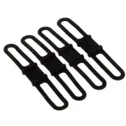 4pcs black bicycle high-strength silicone strap Flexible Bike Mount for2240
