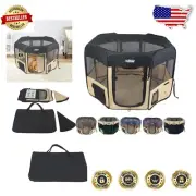 Collapsible Pet Exercise Pen - Lightweight Multi-Purpose for Dogs & Rabbits