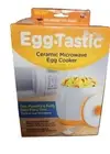 NEW Egg-Tastic Ceramic Microwave Egg Cooker, Cooks In Under a Minute~Sealed