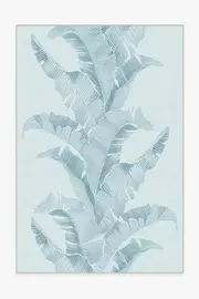 185' x 275' | Machine Washable Runner Rug | Kid & Pet Friendly | Indoor Rug | Banana Leaf Soft Blue Outdoor Rug by Gray Malin | Ruggable