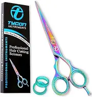 Tycon Hair Cutting Scissors Professional 6" – Japanese Stainless Steel, 2.7" Razor Edge Blade Barber Scissors – Ergonomic design - Precision Hair Scissors for Smooth Cutting - Salon & Personal Use